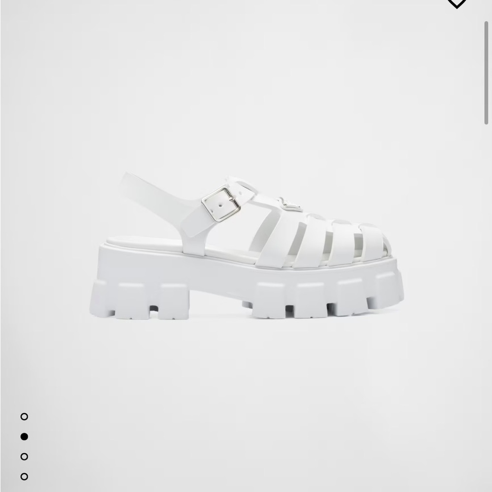 Prada fisherman sandal white size 6 - rubber